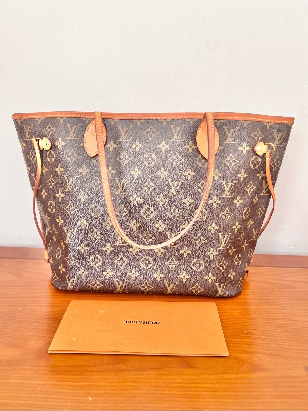 Louis Vuitton 2017 Neverfull NM Tote Monogram Canvas MM Shoulder Bag 18X11 - Picture 9 of 12